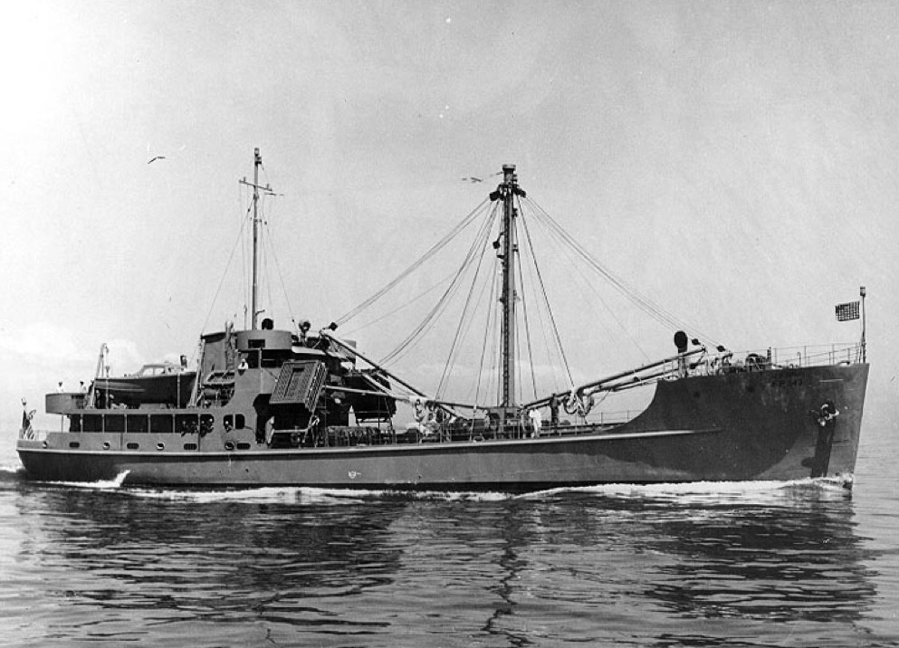 Broadside photograph of a U.S. Army Fuel and Supply ship similar to FS-171, which was commanded by Lieutenant Juan Lacson. (Naval History and Heritage Command) Broadside photograph of a U.S. Army Fuel and Supply ship similar to FS-171, which was commanded by Lieutenant Juan Lacson. (Naval History and Heritage Command)